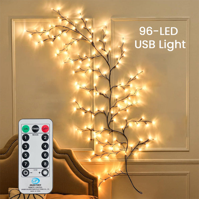 Lumière de nuit décorative à LED « branche » à lumière blanche chaude