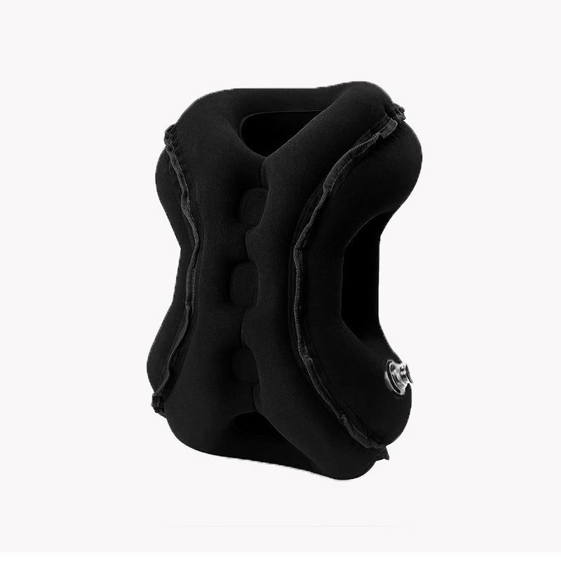Oreiller gonflable portable en forme d'avion