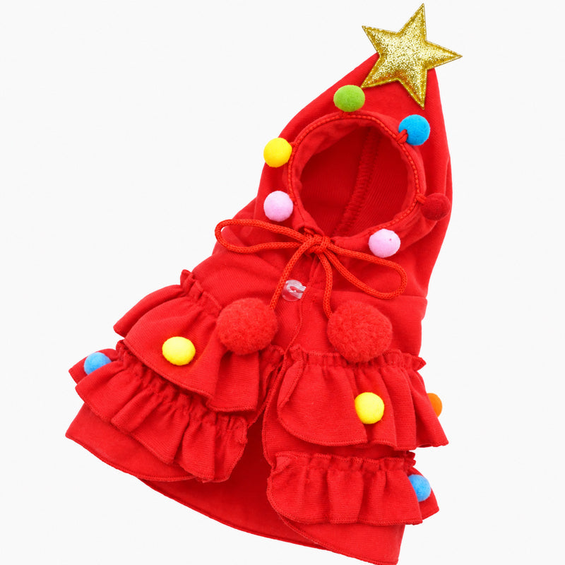 Cape « sapin de Noël » pour chats et chiens