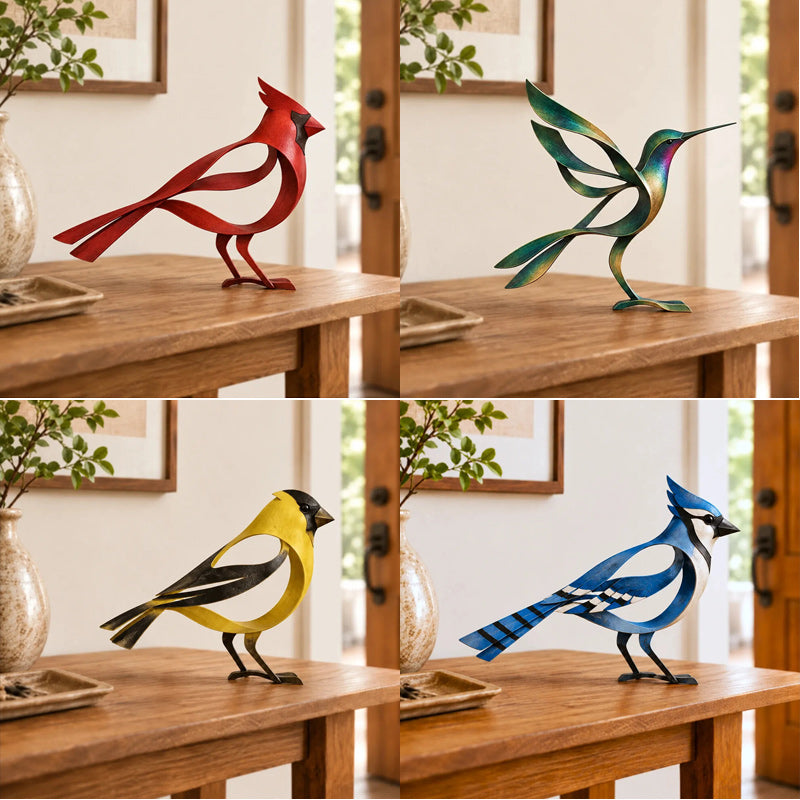 🕊️Sculpture d'oiseau en métal pour la décoration d'intérieur