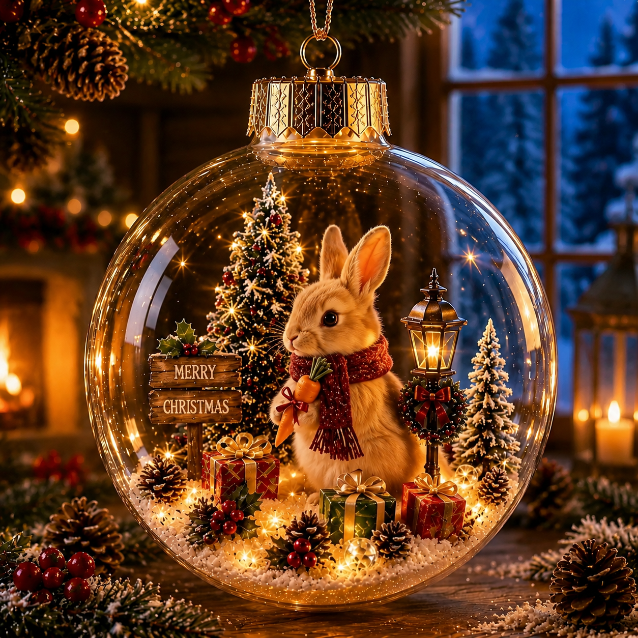 🎄Boule de cristal de Noël sur le thème des animaux