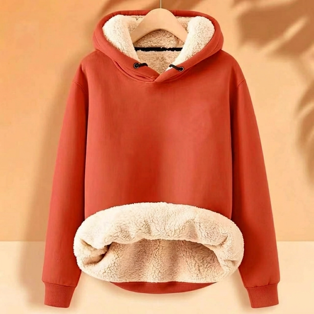 【M-5XL】🔥Pull à capuche pour homme, épais, avec doublure en sherpa