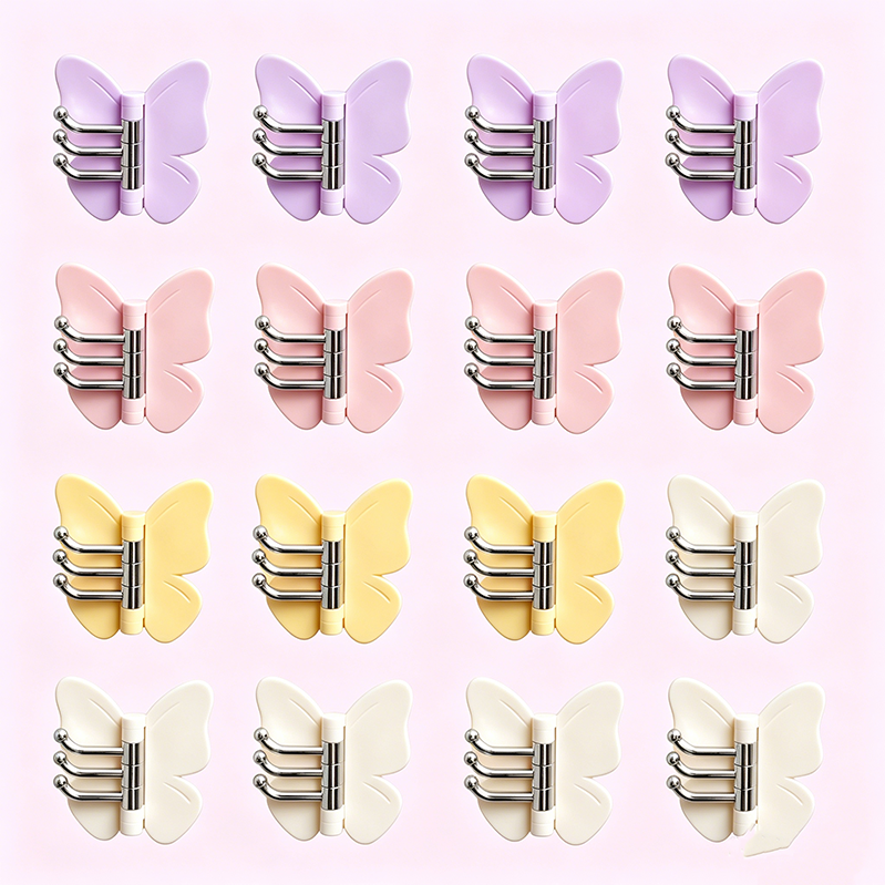 Pratique et mignon – Crochet mural en forme de papillon avec rotation à 180° 🦋✨🏡