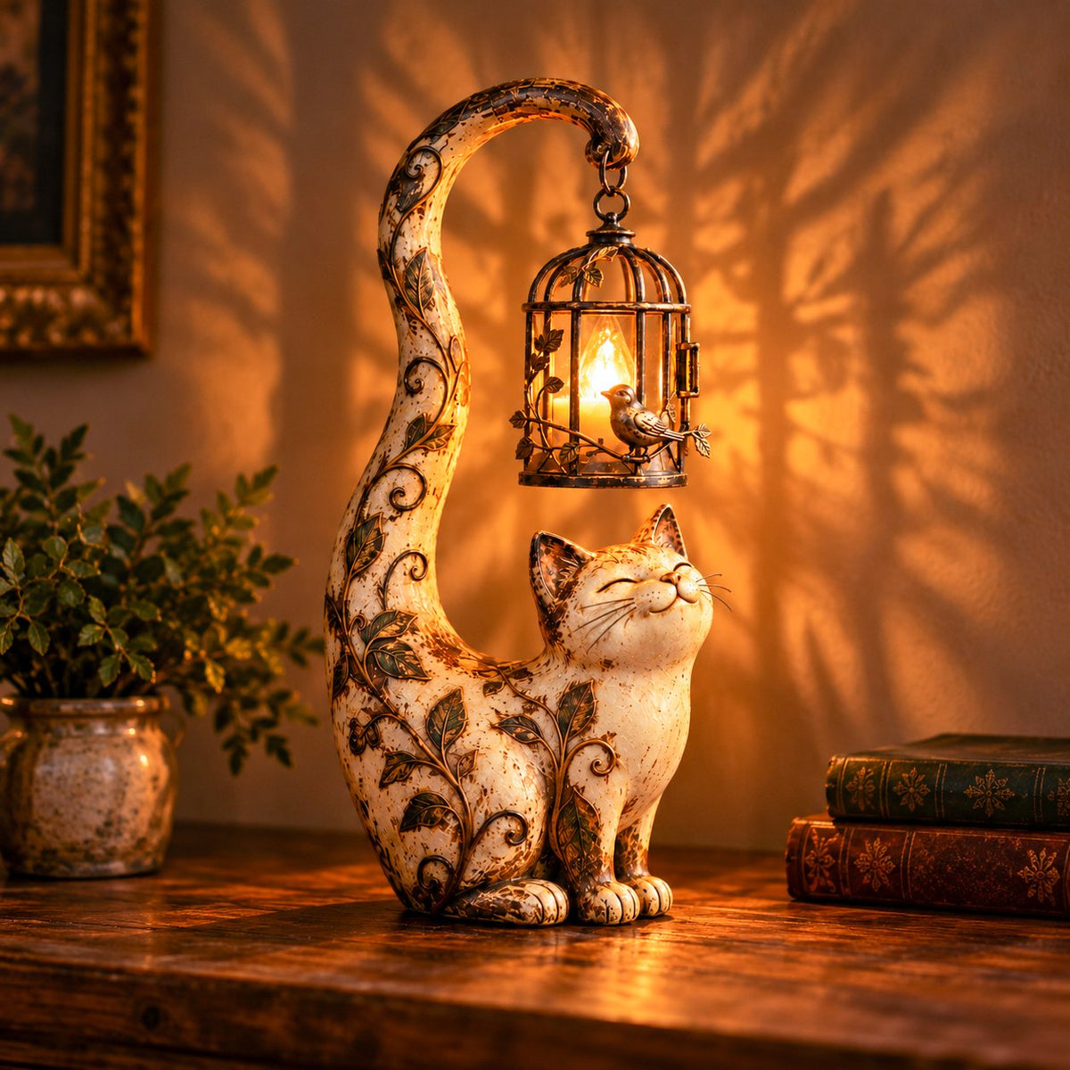 🐈⬛Lampe sculpturale vintage en forme de chat – Un petit gardien de la chaleur, des souvenirs et des coins douillets✨