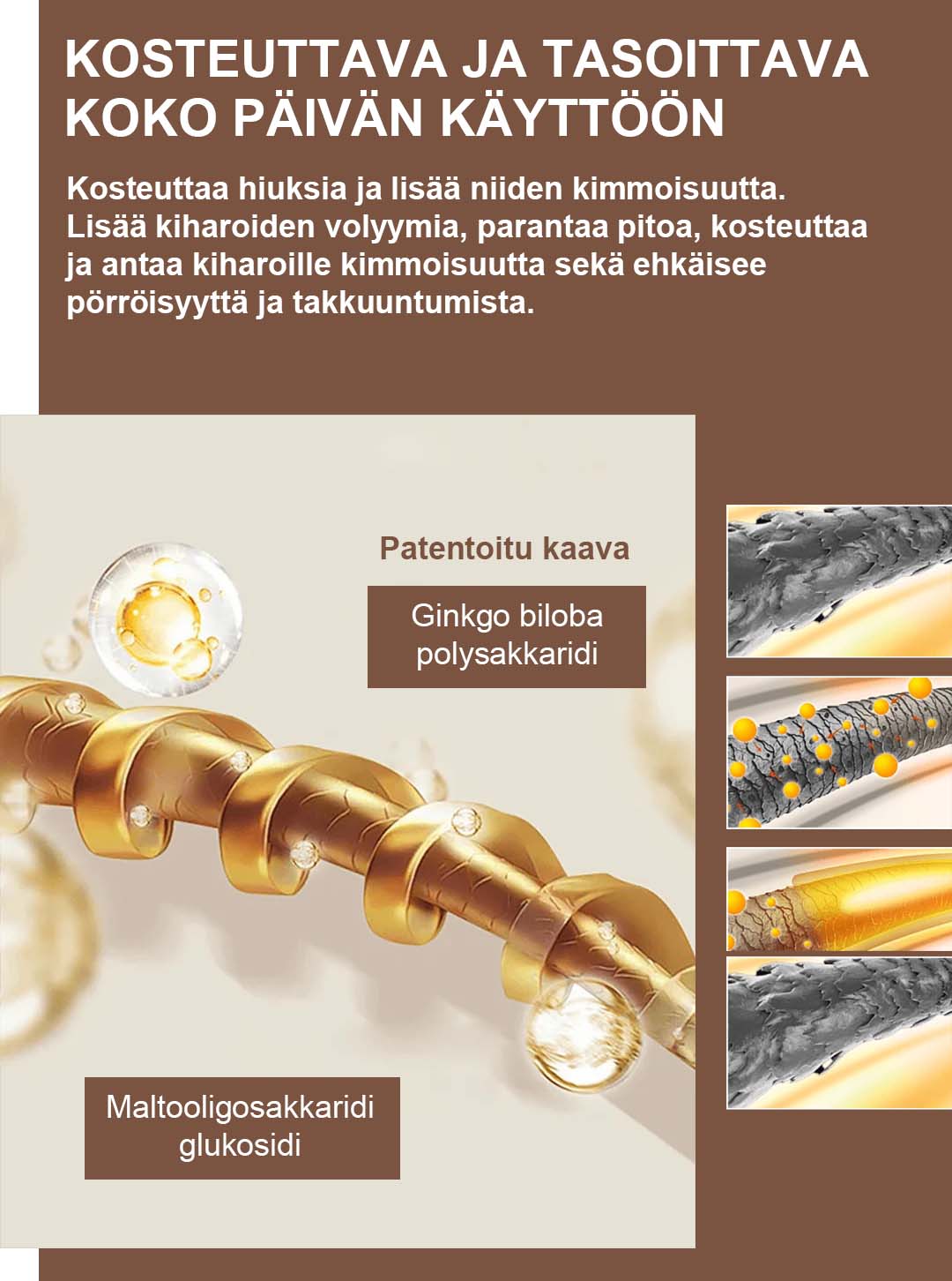 đ„2025 kuuma myyntiđ„PitkĂ€kestoinen muotoilu volyymin kosteuttava elastisuutta lisÀÀvĂ€ voide kiharille hiuksille