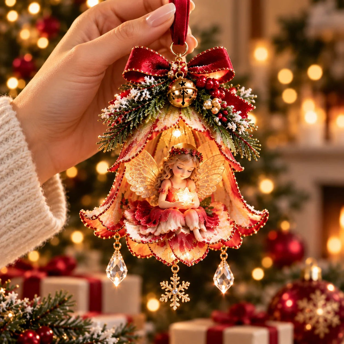 🧚♀️✨ Décoration de Noël « Enchanted Fairy Bell »™