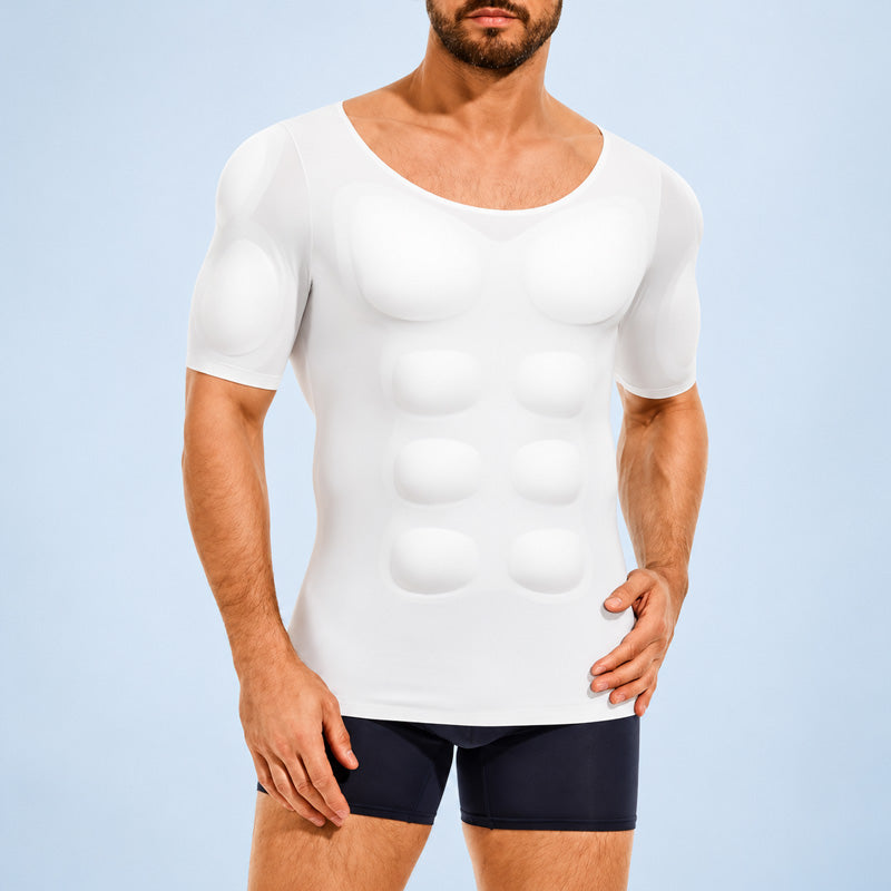 T-shirt modelant pour hommes, mettant en valeur la musculature