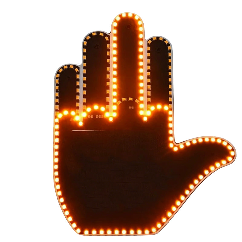 Éclairage LED gestuel pour vitres de voiture