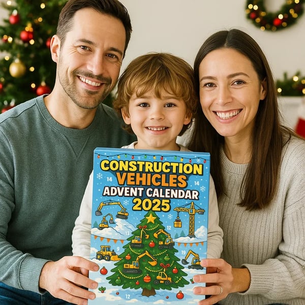 Calendrier de l'Avent pour les véhicules de chantier 2025