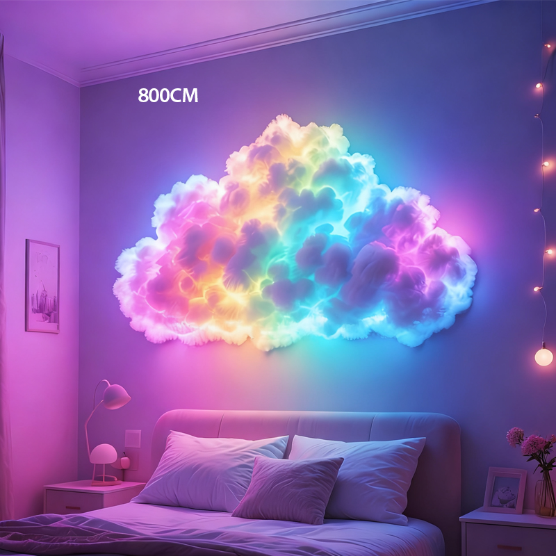 ⏳Spécial à durée limitée⏰Décor lumineux DIY « Nuage d'orage » à LED et alimentation USB🌈☁️