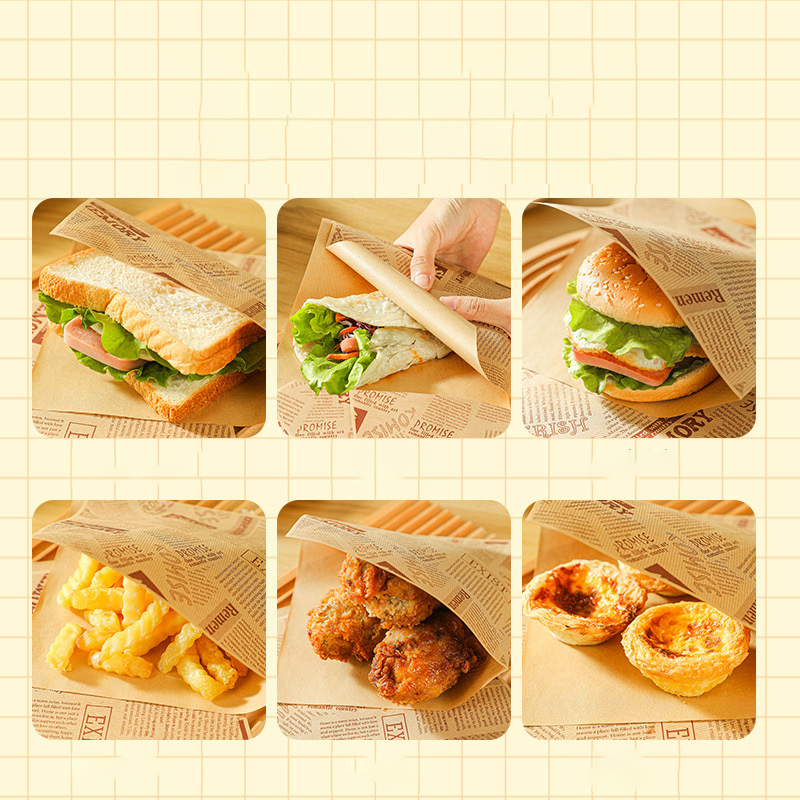 50 % de réduction pour une durée limitée ! Sacs en papier anti-graisse pour sandwichs : mignons, pratiques et conformes aux normes de sécurité alimentaire.