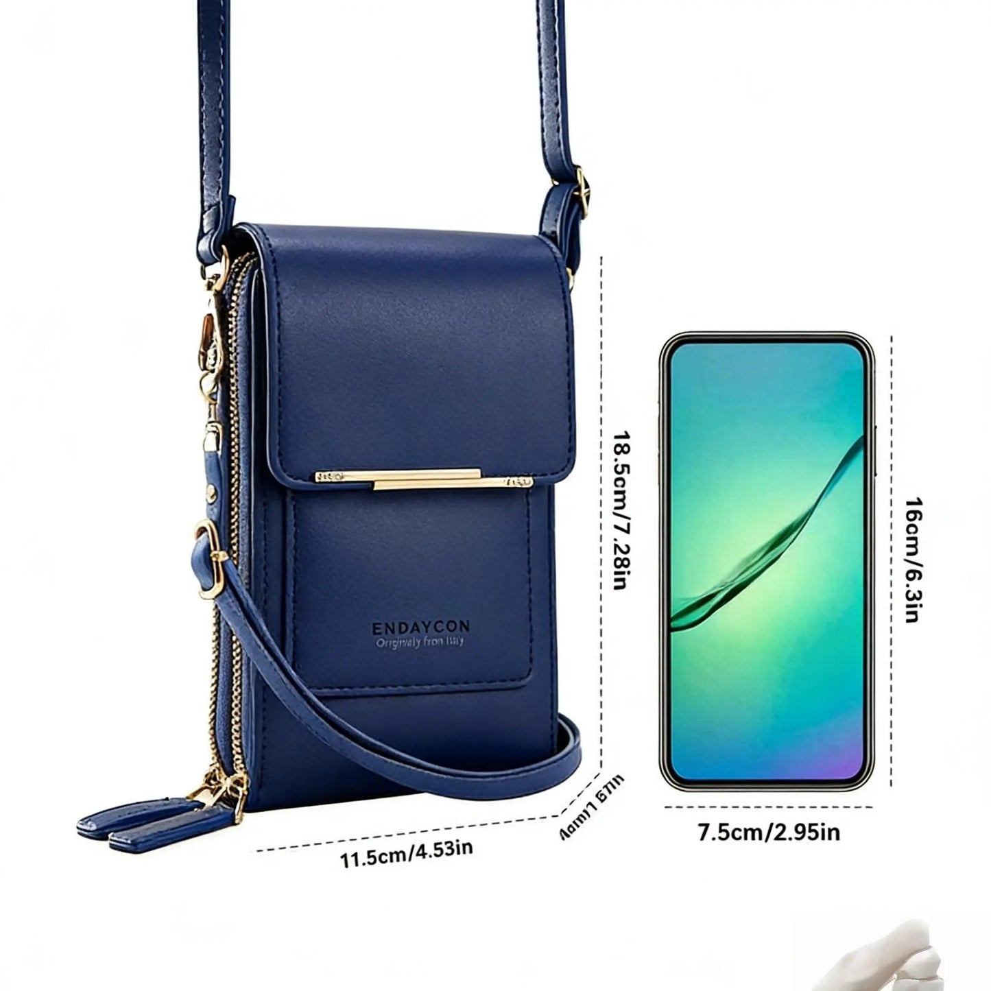 🏆Promotion du dernier jour : 60 % de réduction 👜📱 Portefeuille-étui à bandoulière pour téléphone tactile pour femme, simple et élégant