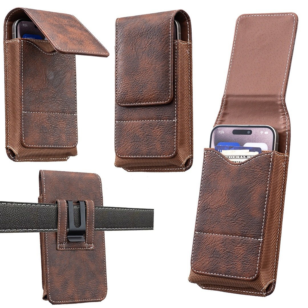 ⚡Grande promotion | Étui pour téléphone portable à porter à la ceinture 📱 Étui en cuir à plusieurs poches avec porte-cartes