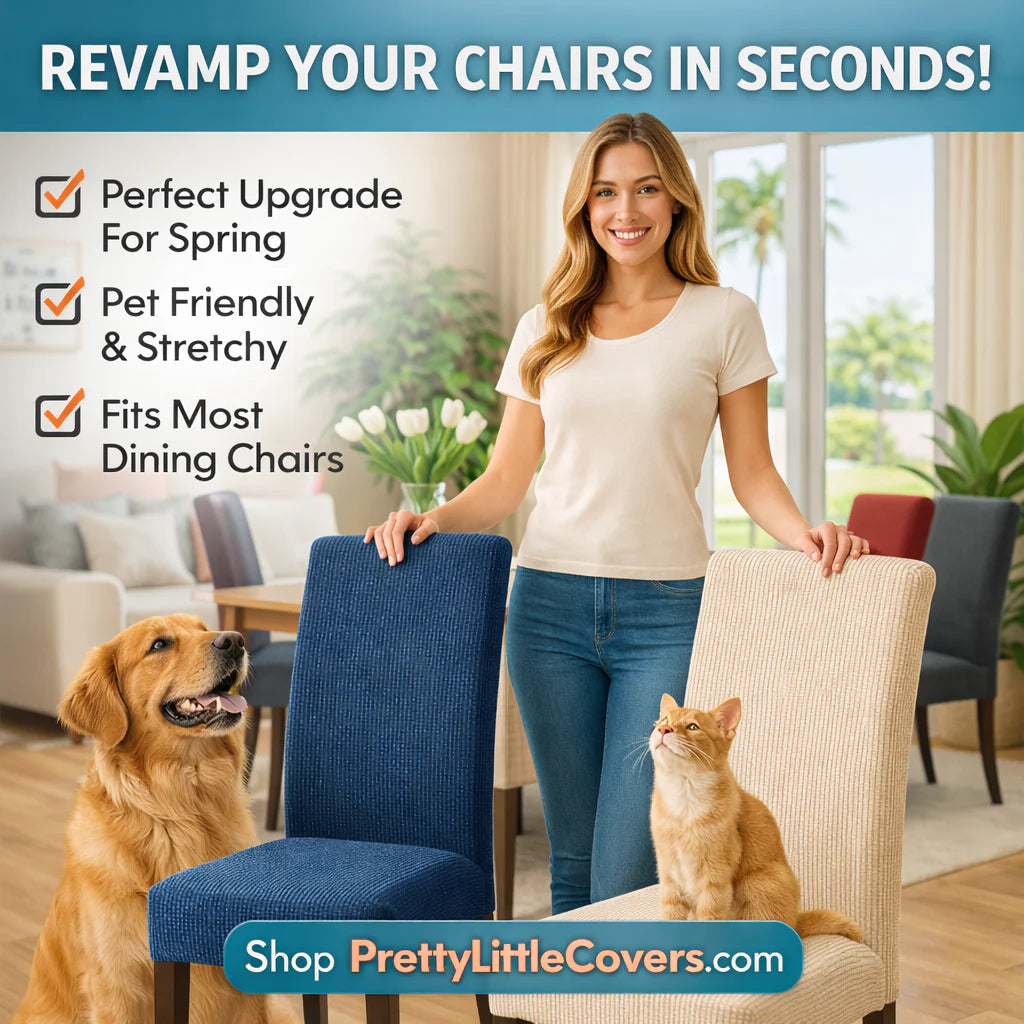 🪑Housses de chaise : redonnez instantanément un coup de jeune à une vieille chaise !