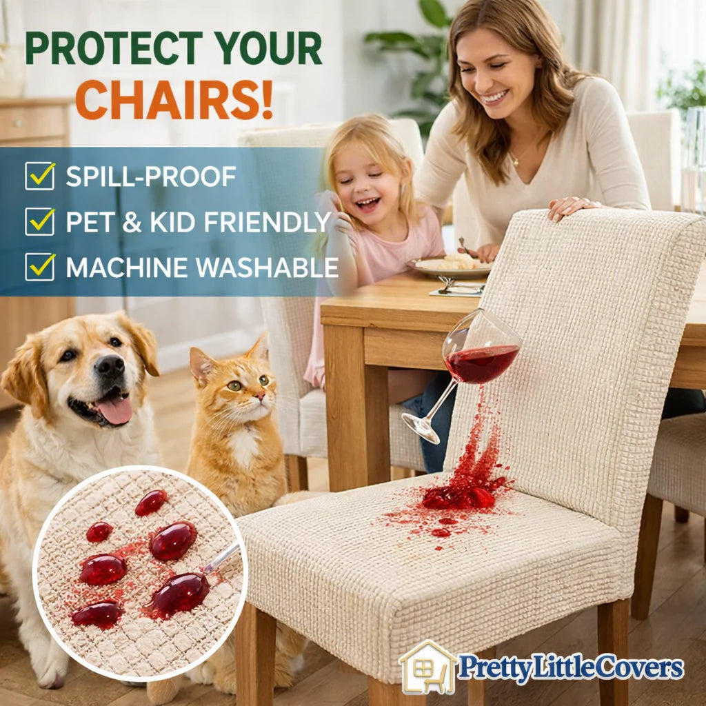 🪑Housses de chaise : redonnez instantanément un coup de jeune à une vieille chaise !