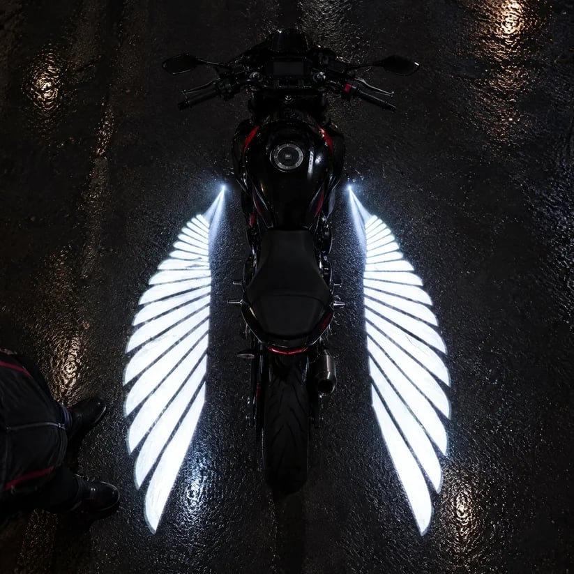 🏍️Projecteurs LED en forme d'ailes d'ange pour motos