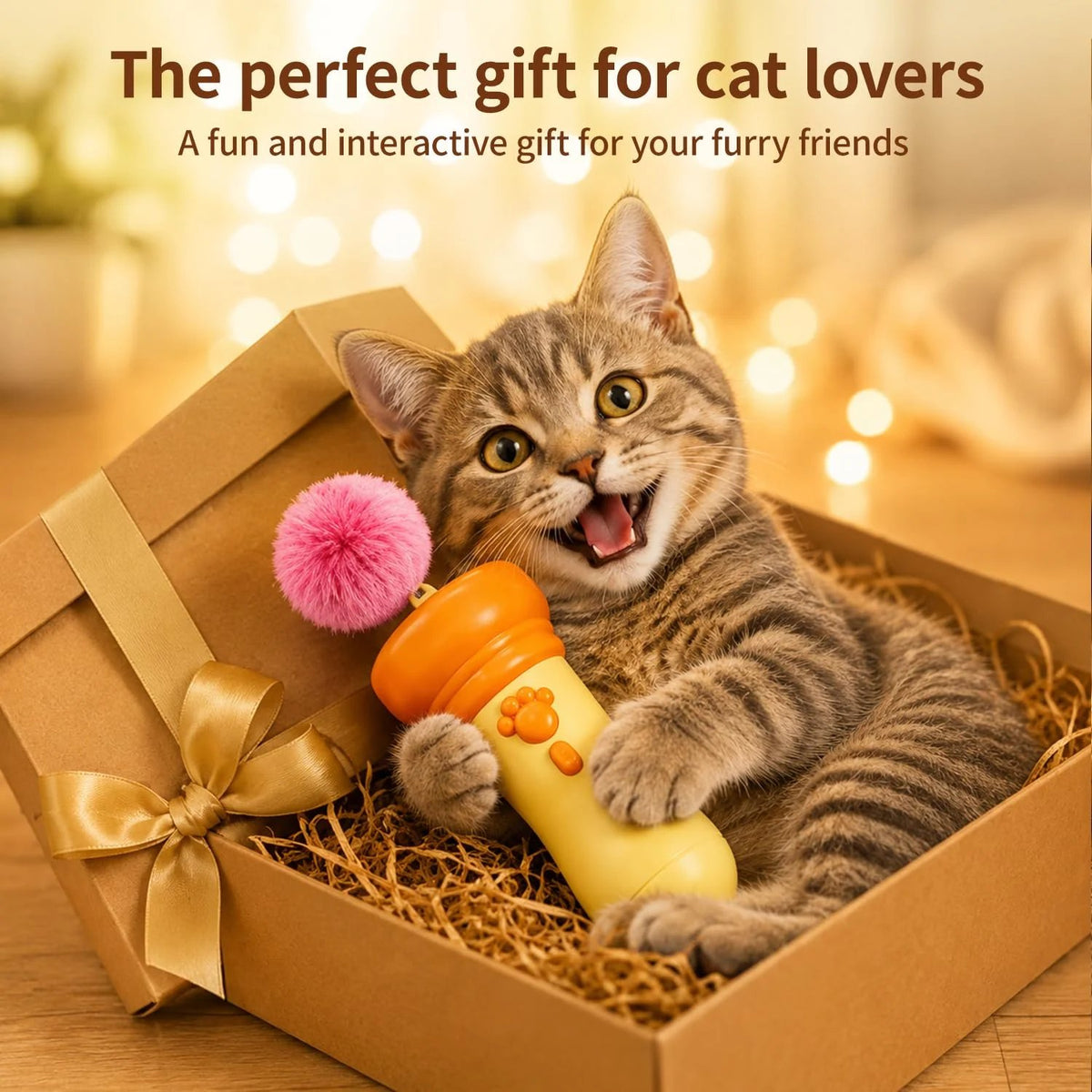 Lanceur automatique de jouets pour chats