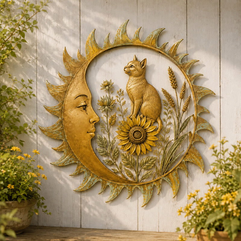 🌞 Collection de décorations murales « Vintage Sun Garden »