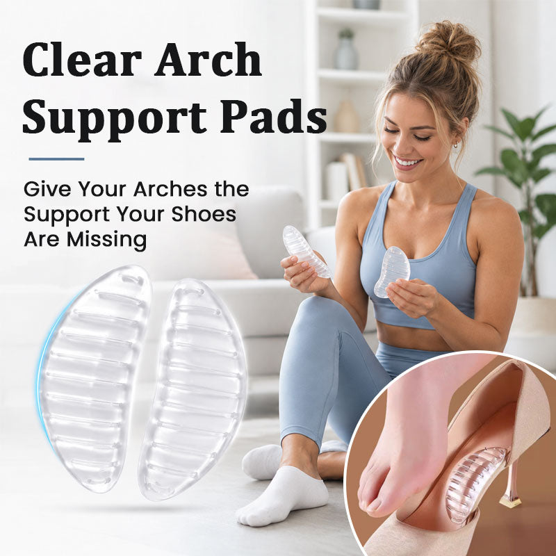 Coussinets de soutien de la voûte plantaire en silicone transparentCoussinets de soutien de la voûte plantaire en silicone transparent