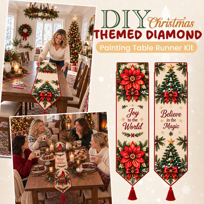 ✨ Kit de bricolage pour réaliser un chemin de table de Noël en peinture diamant