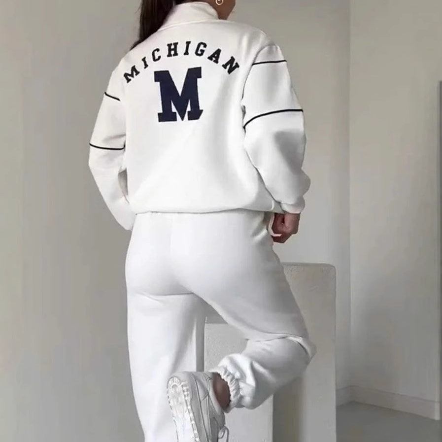 Sweat-shirt décontracté Ensemble 2 pièces avec ligne