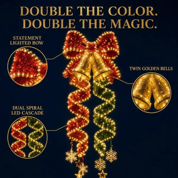 ‘Christmas Magic Spiral’ collection of LED fairy lights for hanging