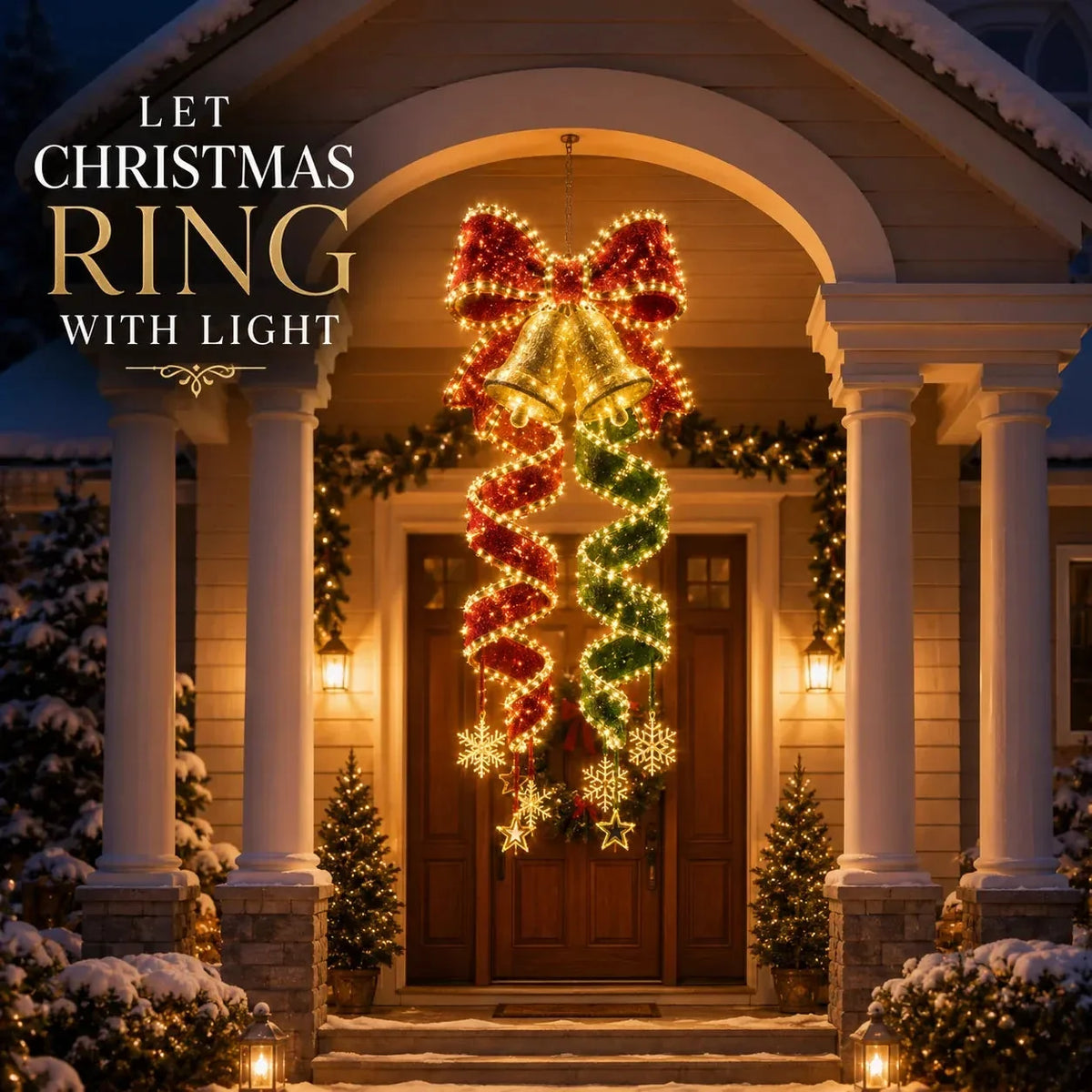 ‘Christmas Magic Spiral’ collection of LED fairy lights for hanging