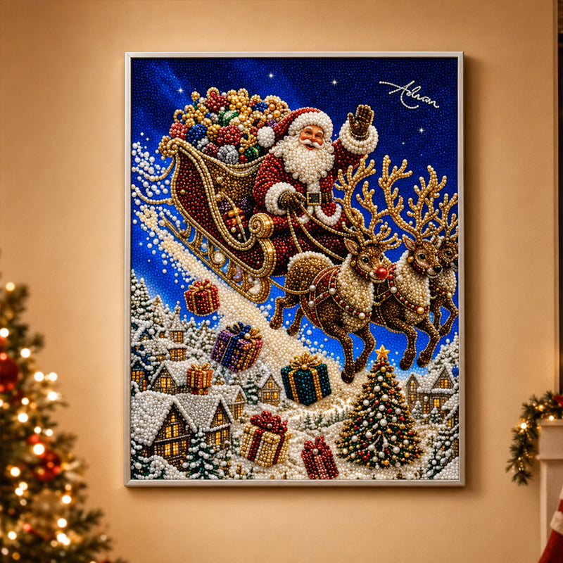 🌟 Kit de peinture aux perles « Noël festif » 🎨