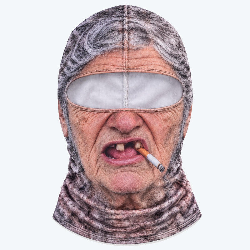 Masque de ski réaliste et drôle – Accessoire hilarant pour les fêtes d'hiver en plein air entre amis