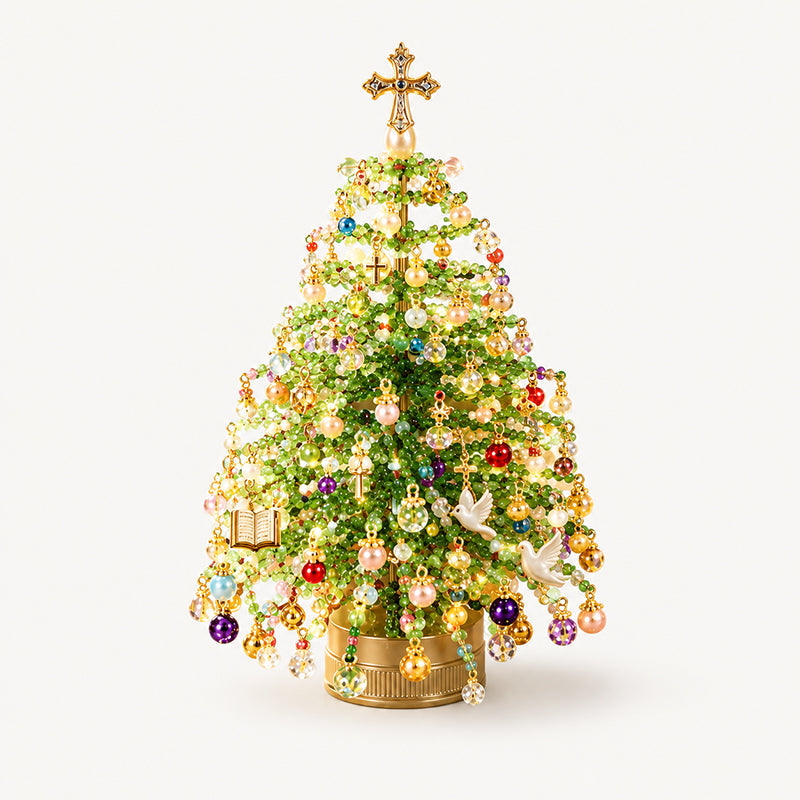 Kit de bricolage pour sapin de Noël en perles