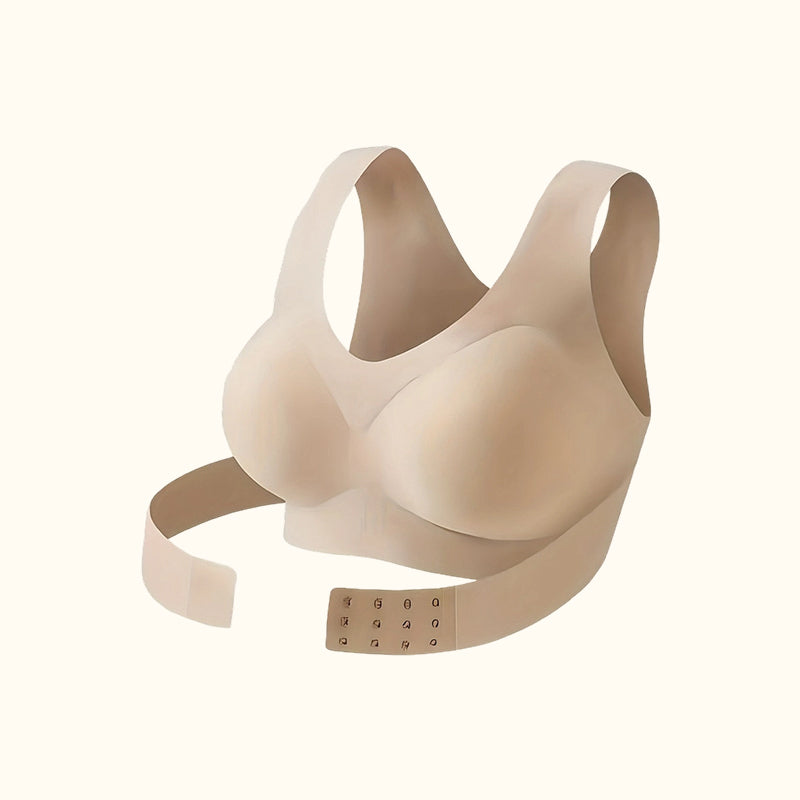 Soutien-gorge de sport pour femme, corrigeant la posture et lissant le dos, avec fermeture à l'avant