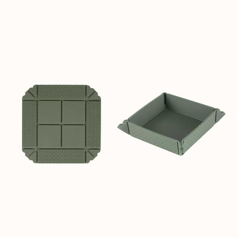 Tapis pliable résistant à la chaleur et plateau de rangement