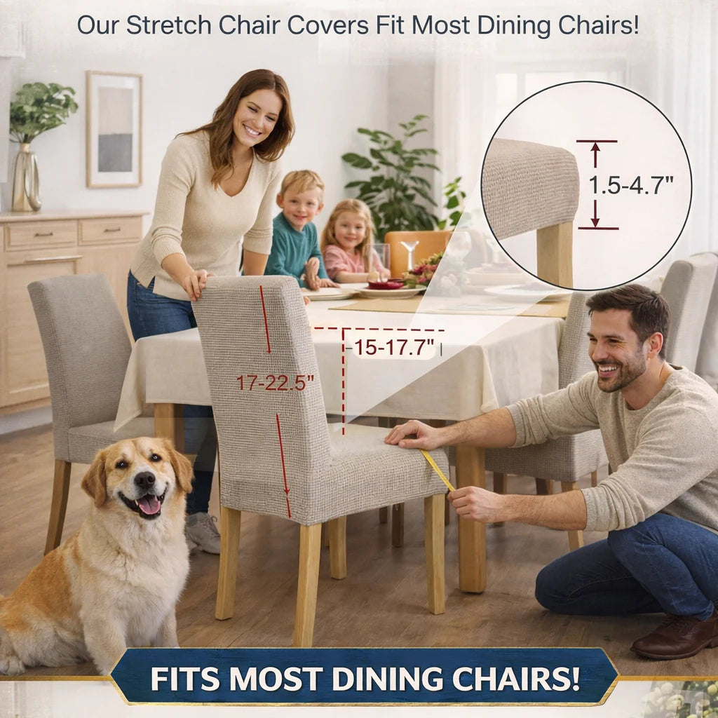 🪑Housses de chaise : redonnez instantanément un coup de jeune à une vieille chaise !