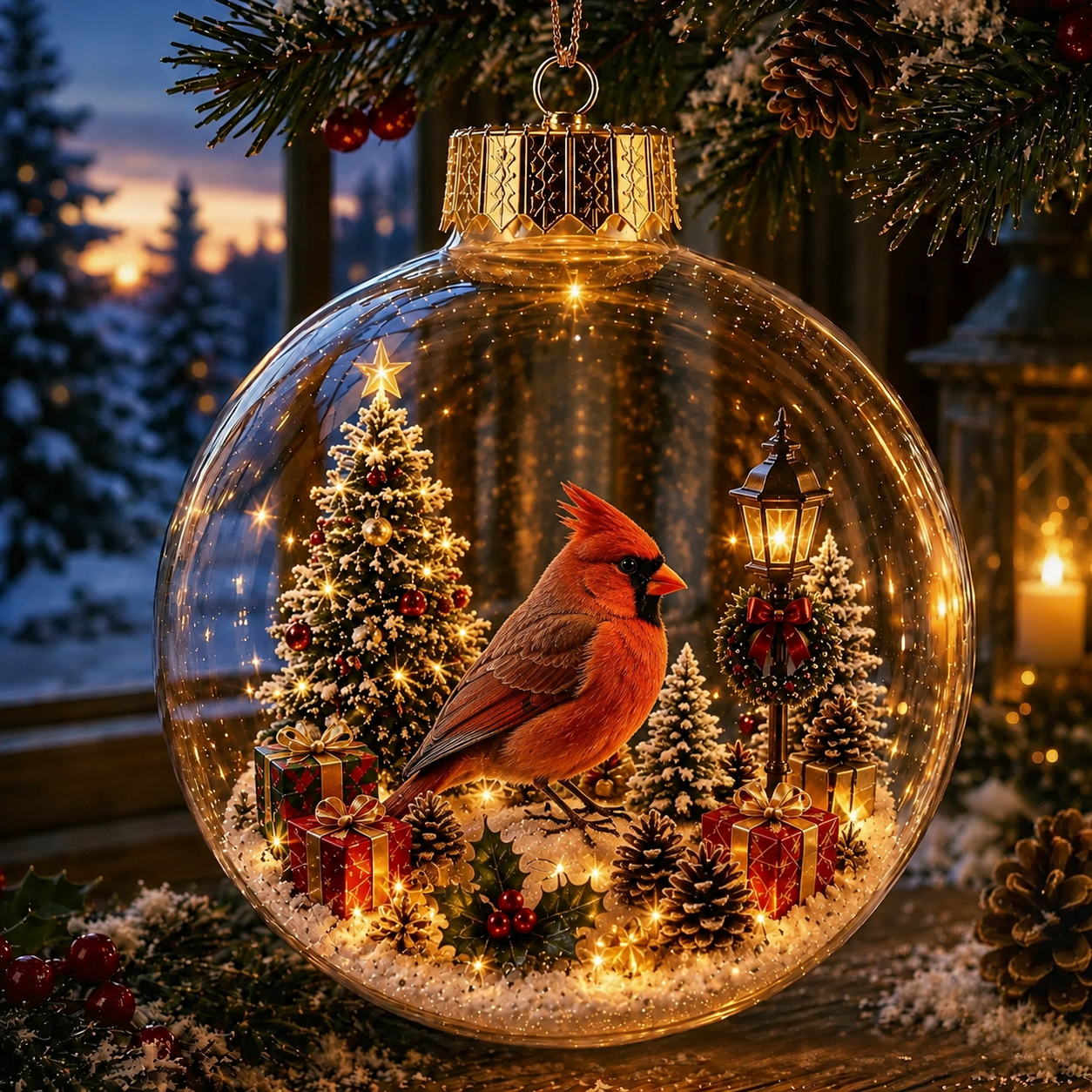 🎄Boule de cristal de Noël sur le thème des animaux