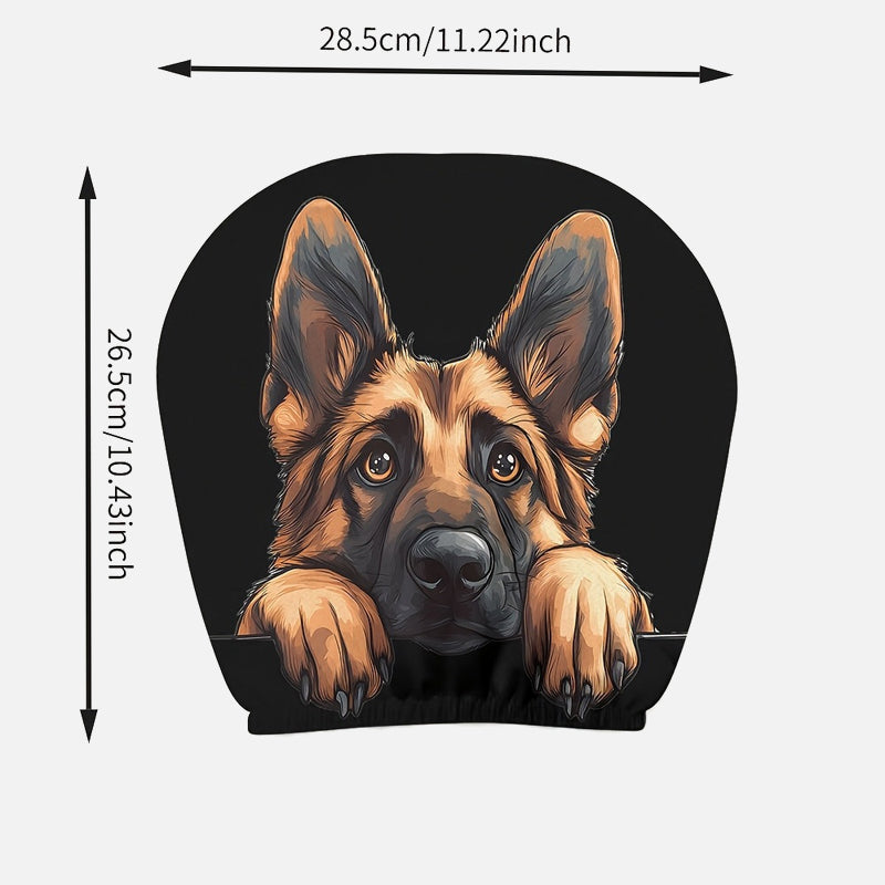 Housse d'appuie-tête imprimée « Funny Face » – Accessoire d'intérieur pour voiture