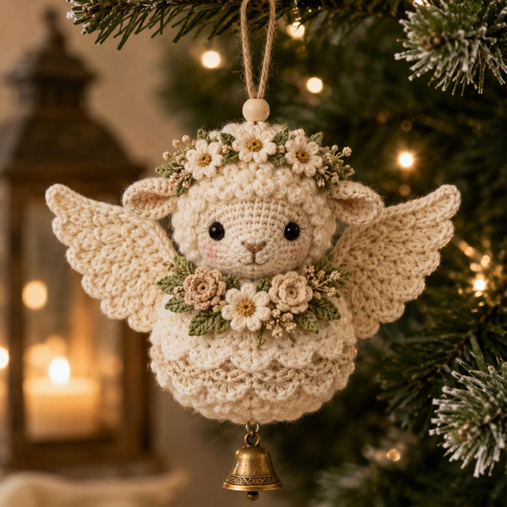 🔥Dernier jour : 50 % DE RÉDUCTION 🪽 Kit de bricolage pour réaliser une décoration de Noël « Animal Angel » au crochet