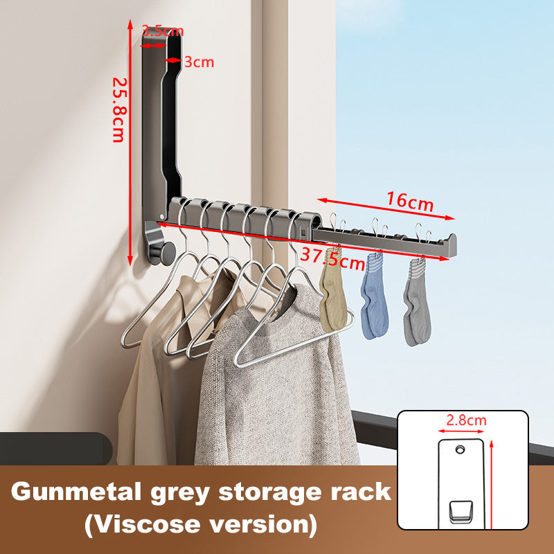 🧺 Porte-vêtements pliable à accrocher à la porte