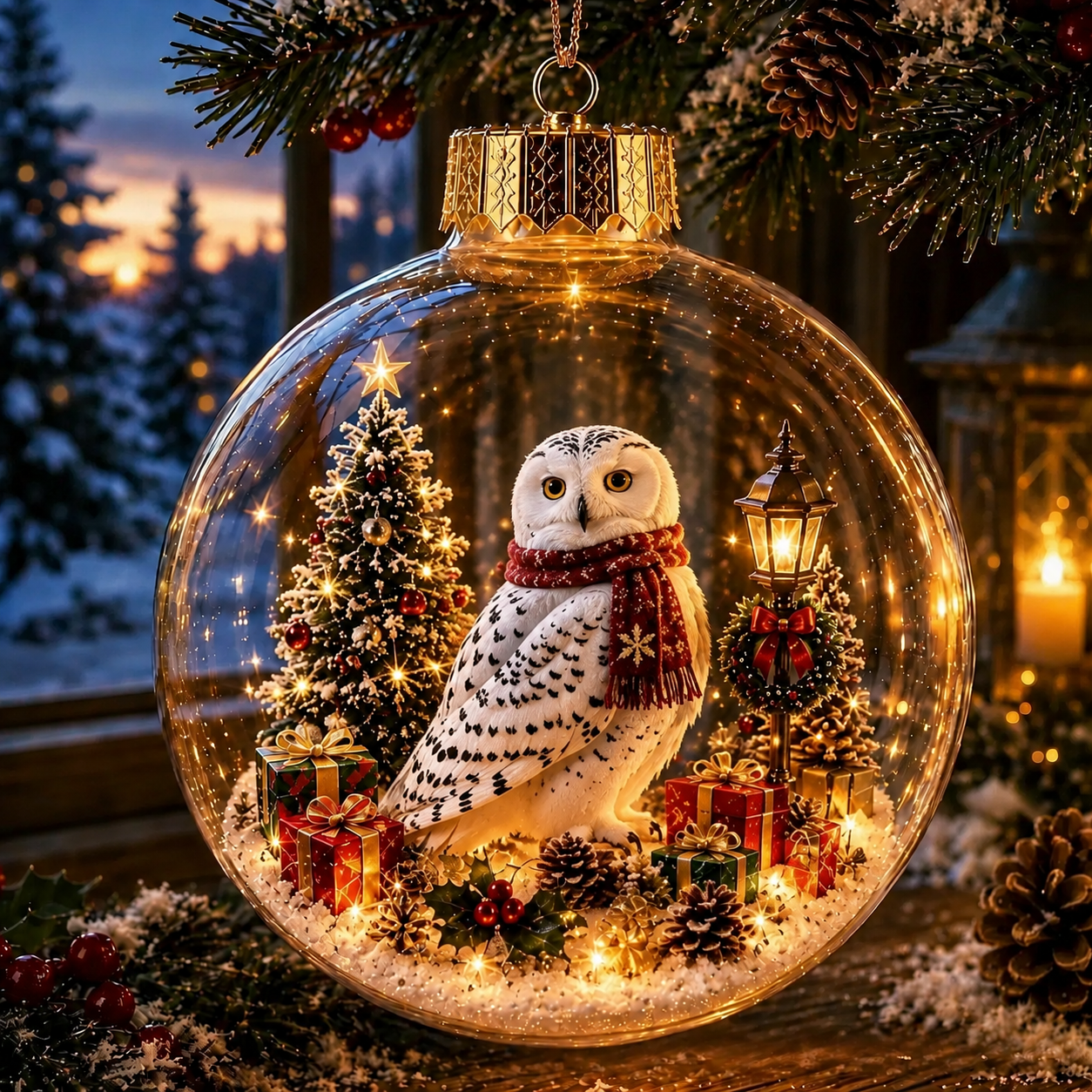 🎄Boule de cristal de Noël sur le thème des animaux