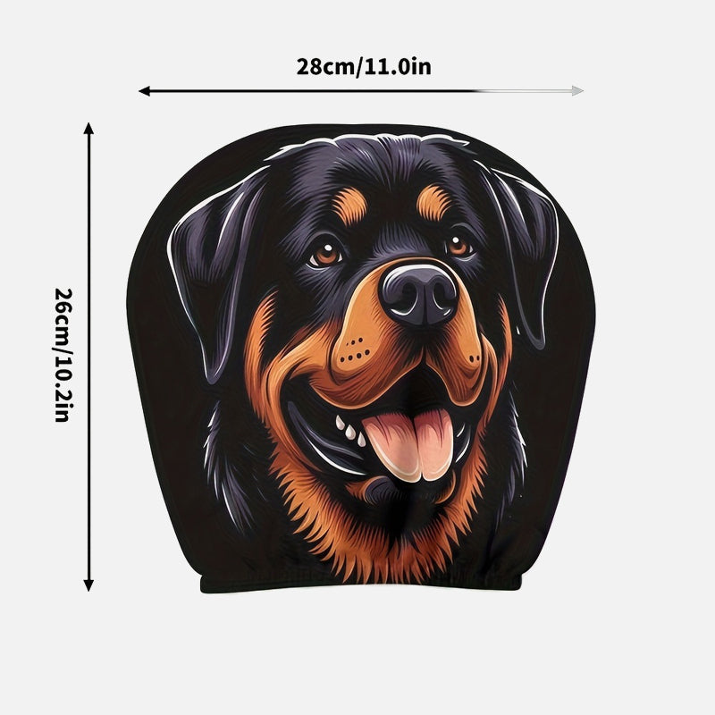 Housse d'appuie-tête imprimée « Funny Face » – Accessoire d'intérieur pour voiture