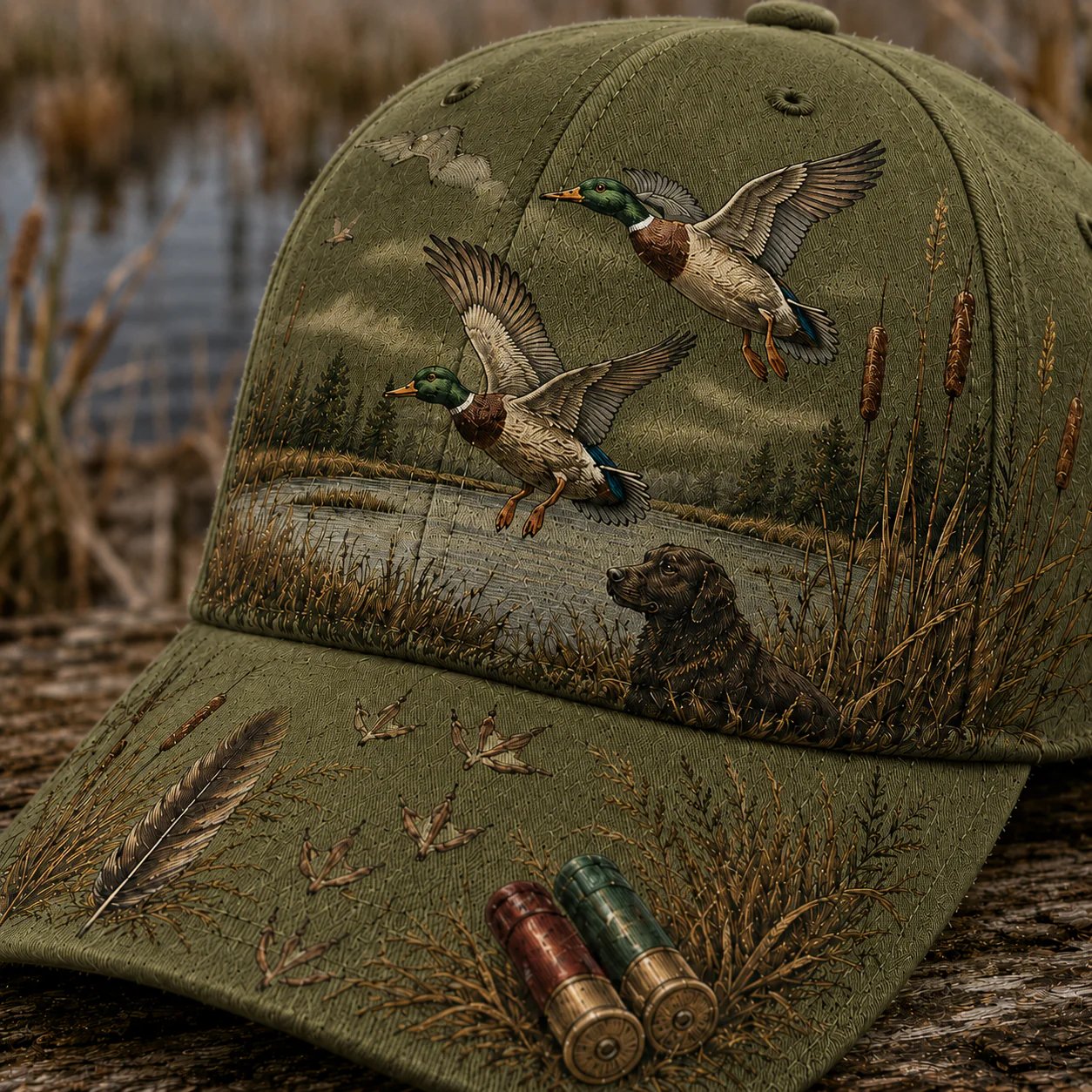 💥 Offre à durée limitée : 50 % de réduction -🦆 Casquette « Wild & Ready » pour la chasse au canard - 100 % coton