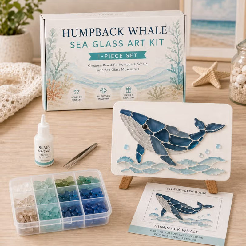 Kit d'art en verre de mer – Créez un magnifique chef-d'œuvre en mosaïque