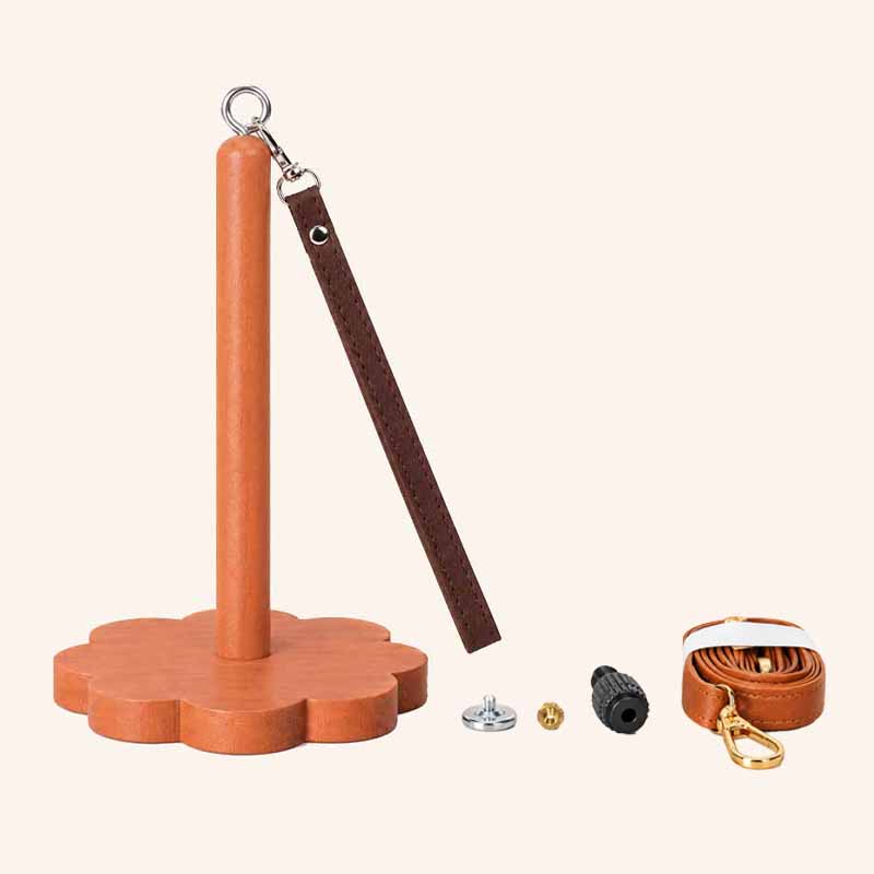 🧶Porte-fil portable — Support de filage et d'enroulement permettant de garder le fil à portée de main tout en ayant les mains libres