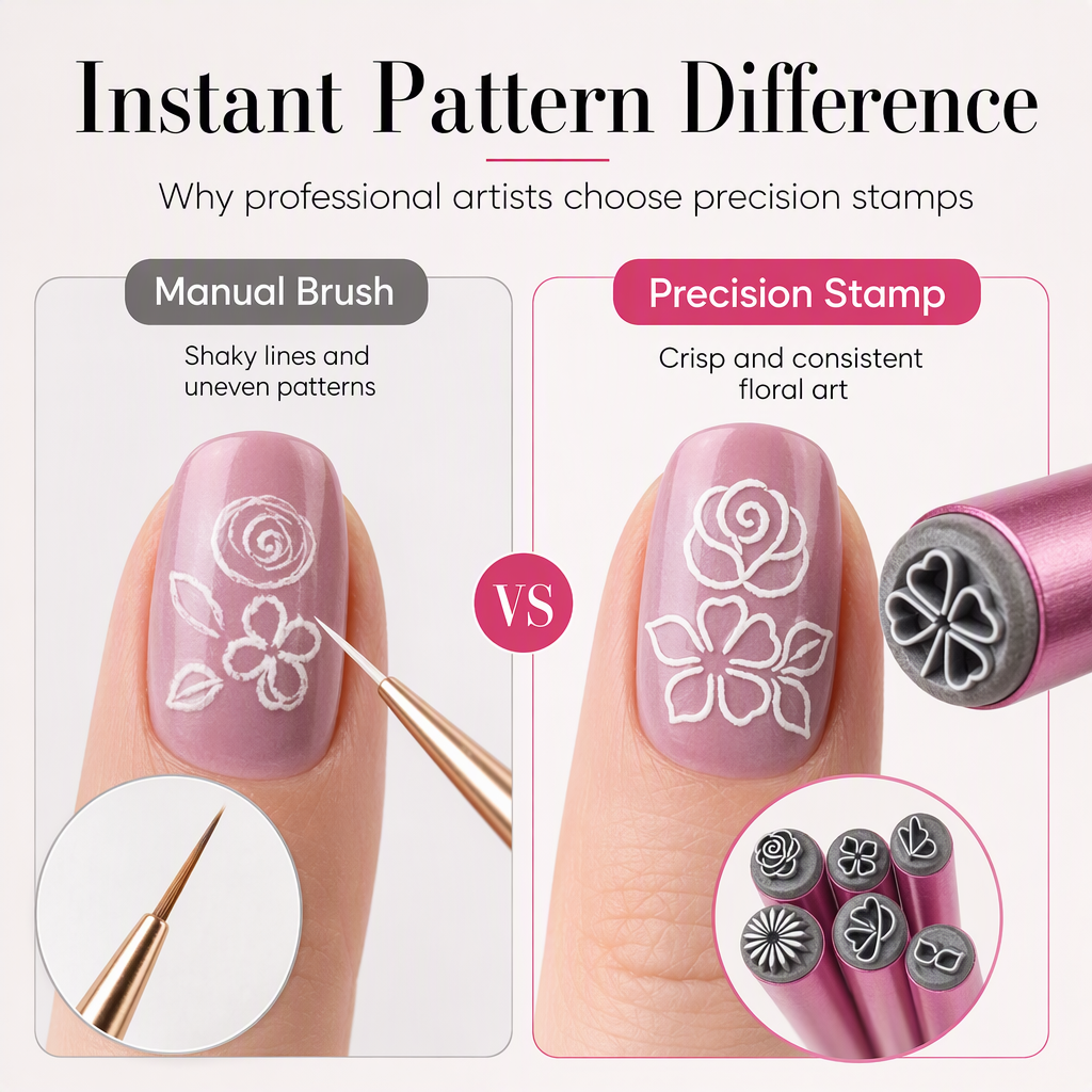 🔥 Soldes Black Friday en avant-première : 49 % DE RÉDUCTION ! – Kit de tampons pour nail art 💅✨