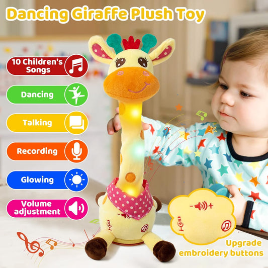 🎉 Jouet musical girafe best-seller – Chante, danse et répète ce que vous dites ! 🦒🎵🗣️