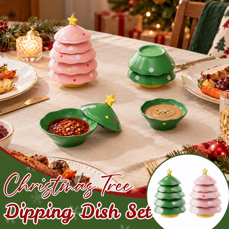 Ensemble de coupelles en forme de sapin de Noël