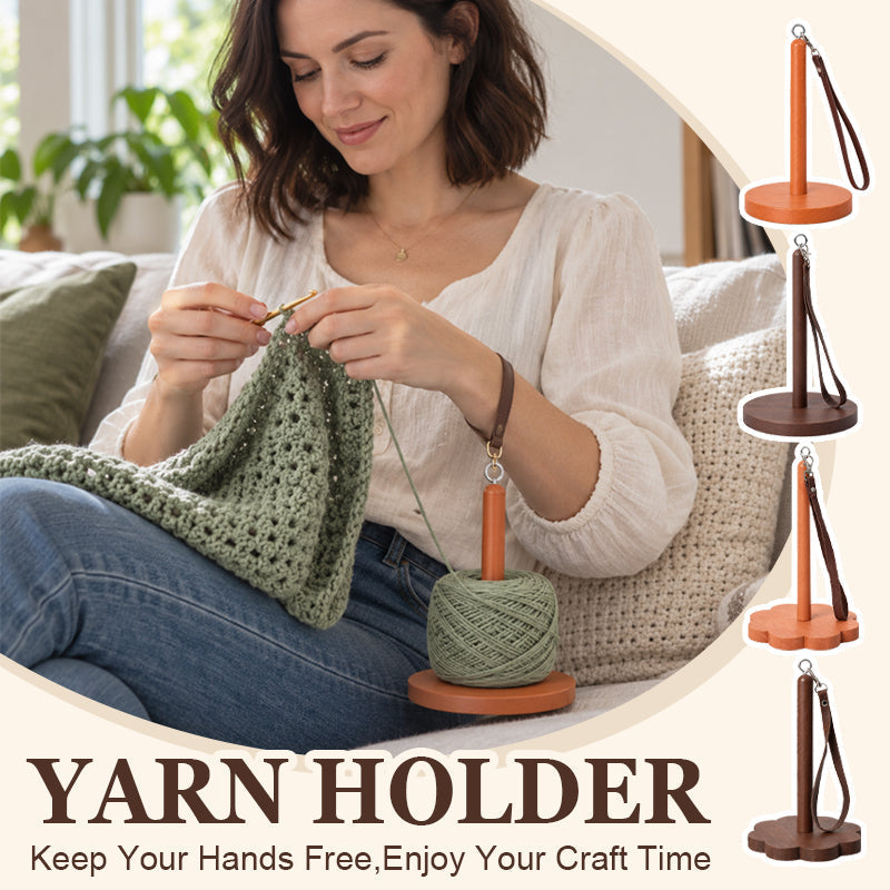 🧶Porte-fil portable — Support de filage et d'enroulement permettant de garder le fil à portée de main tout en ayant les mains libres