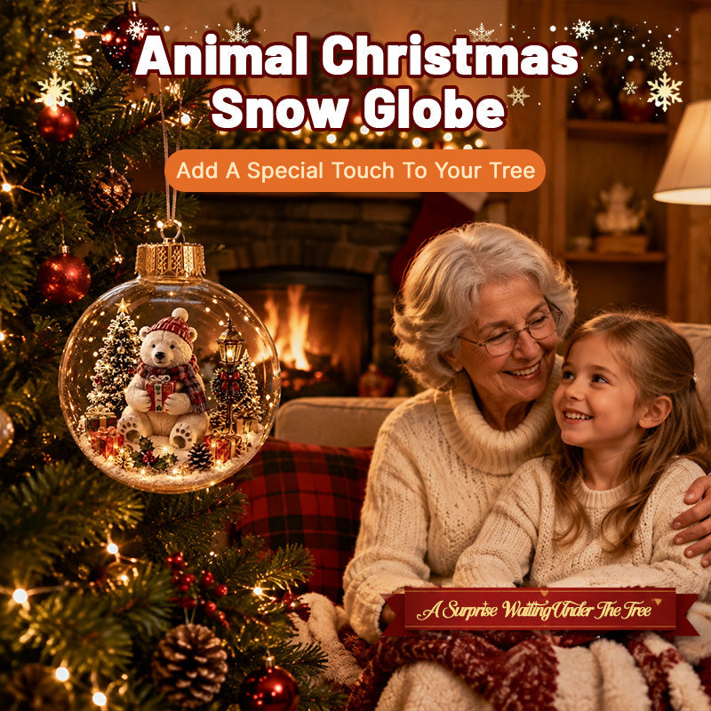 🎄Boule de cristal de Noël sur le thème des animaux