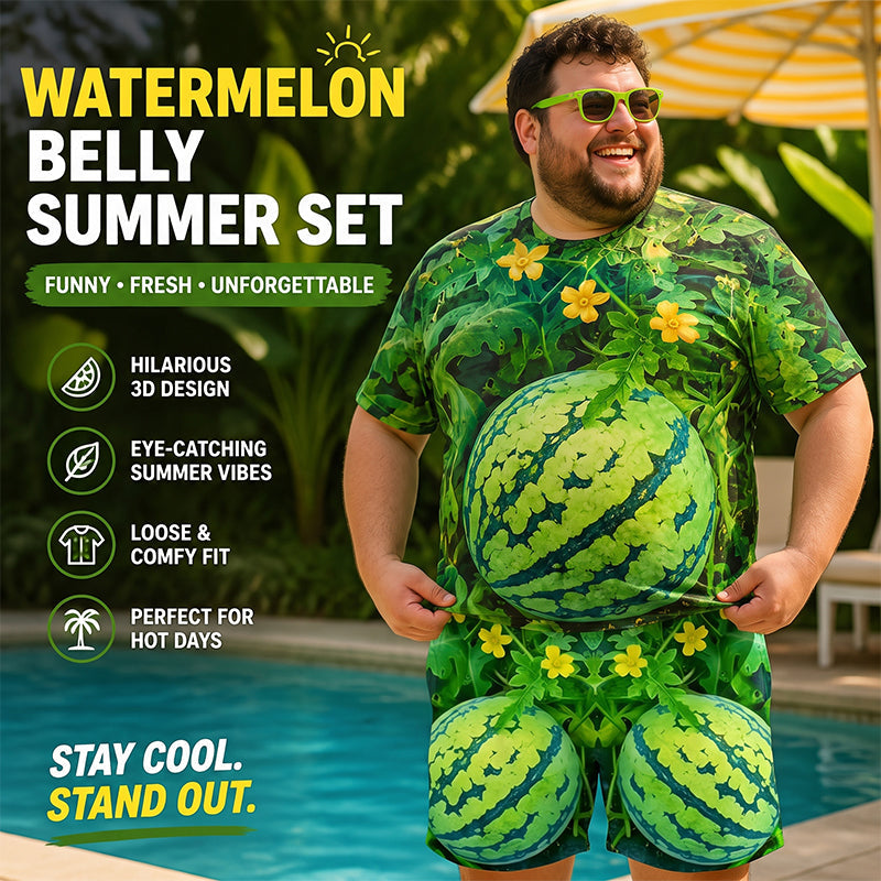 🍉 Lot de t-shirts avec imprimé pastèque rigolo