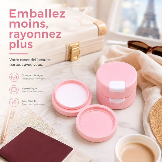 Conteneur de voyage magnétique de pour crème et lotion