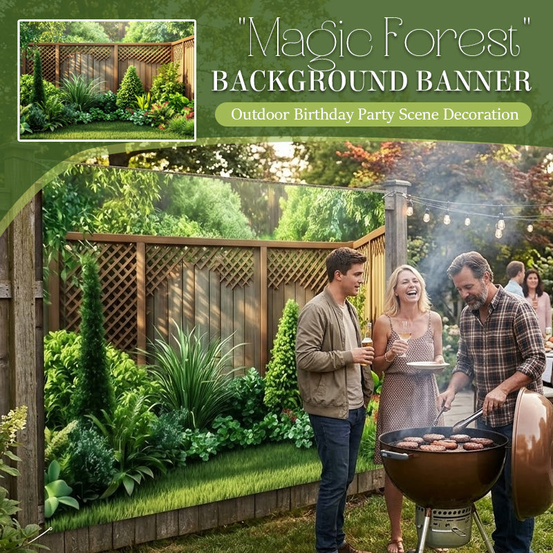 🌲 Transformez votre jardin en une forêt enchantée : une seule banderole, une beauté infinie ! 🌸